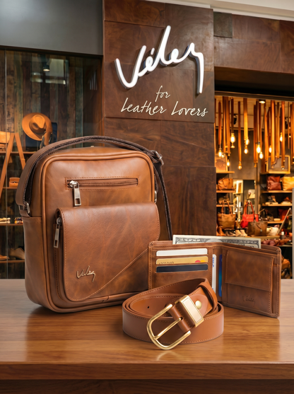 TRIO VELEZ PARA HOMBRE DE CUERO - ¡OFERTA SOLO POR HOY!